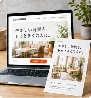 制作で活用できる画面・制作物のイメージ