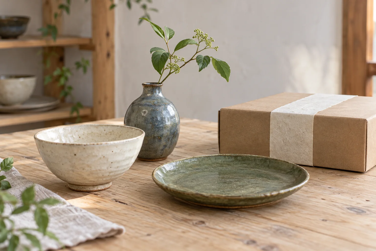 工房で作った器を紹介する商品のイメージ